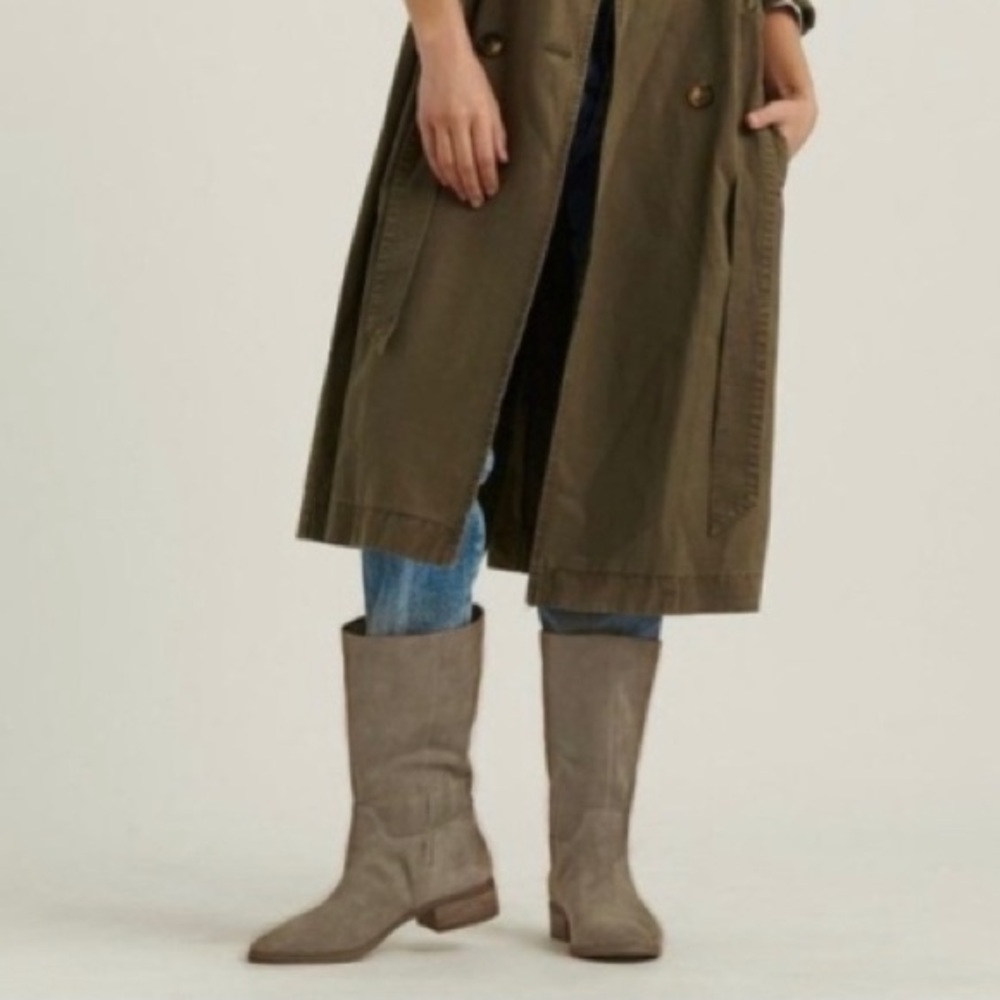 Lucky Brand Mid Calf Lefara Boot Olive